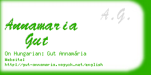 annamaria gut business card